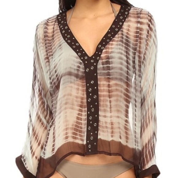 MICHAEL Michael Kors Other - MICHAEL Michael Kors Tie-Dye Sheer cover up